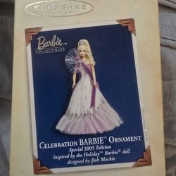 2005 Hallmark Keepsake Celebration Barbie Ornament~