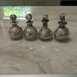 Perfume Bottles, Vintage Set Of 4