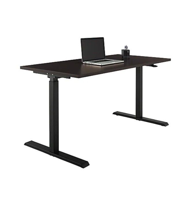 Realspace Magellan Pneumatic HeightAdjustable Standing Desk, 60"W