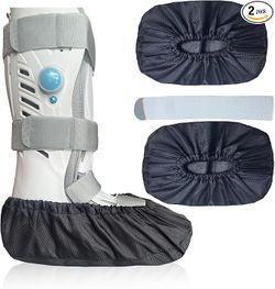  Medical Cast Boots Shoe Covers for Broken Foot Ankle Recovery With Waterproof Anti-slip and Washable (X-Large)