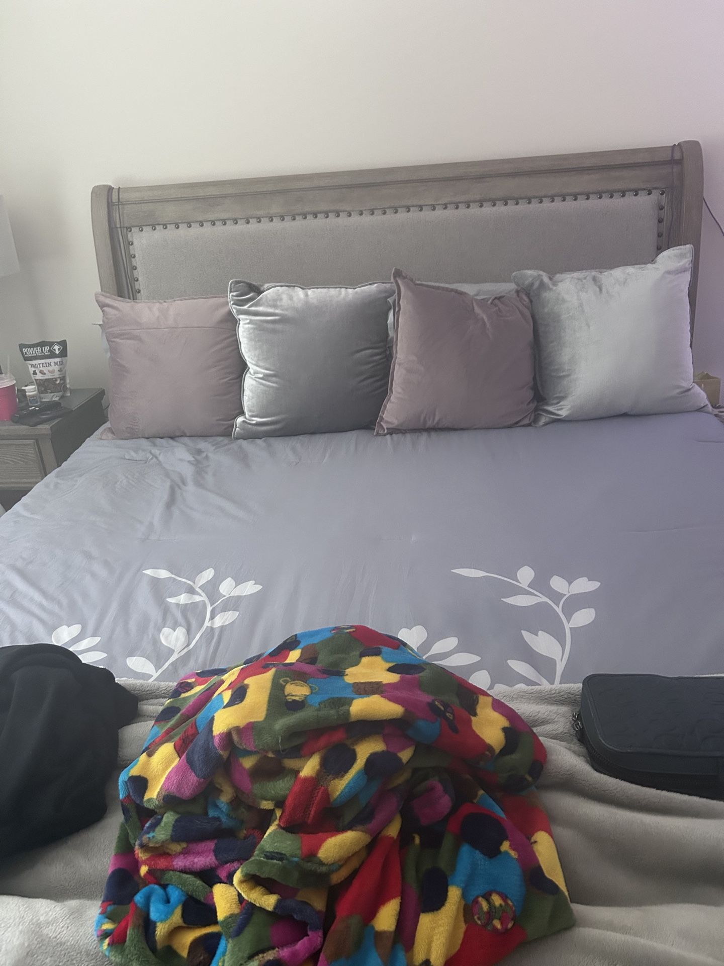 Ashley Furniture King Sized Bed with Storage Drawers