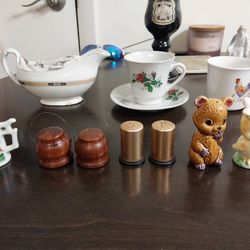 3 Sets Of Vintage Salt And Pepper Shakers