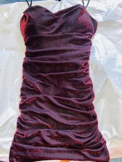 Burgundy Formal  Homecoming Dress💃🏻 