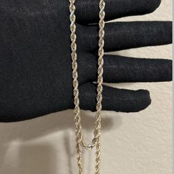 14k Solid Rope Chain 