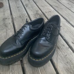 8053 Leather Platform Shoes