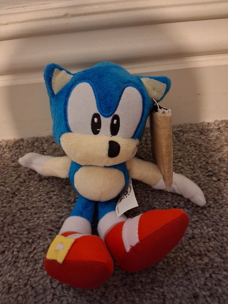 Vintage 20th Anniversary Sonic The Hedgehog Stuffed Toy (PERFECT CONDITION)