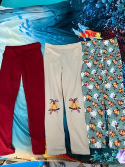Girls Leggings Bundle Set of 3 Size 10/12