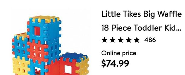 Little Tykes Big Waffle Blocks