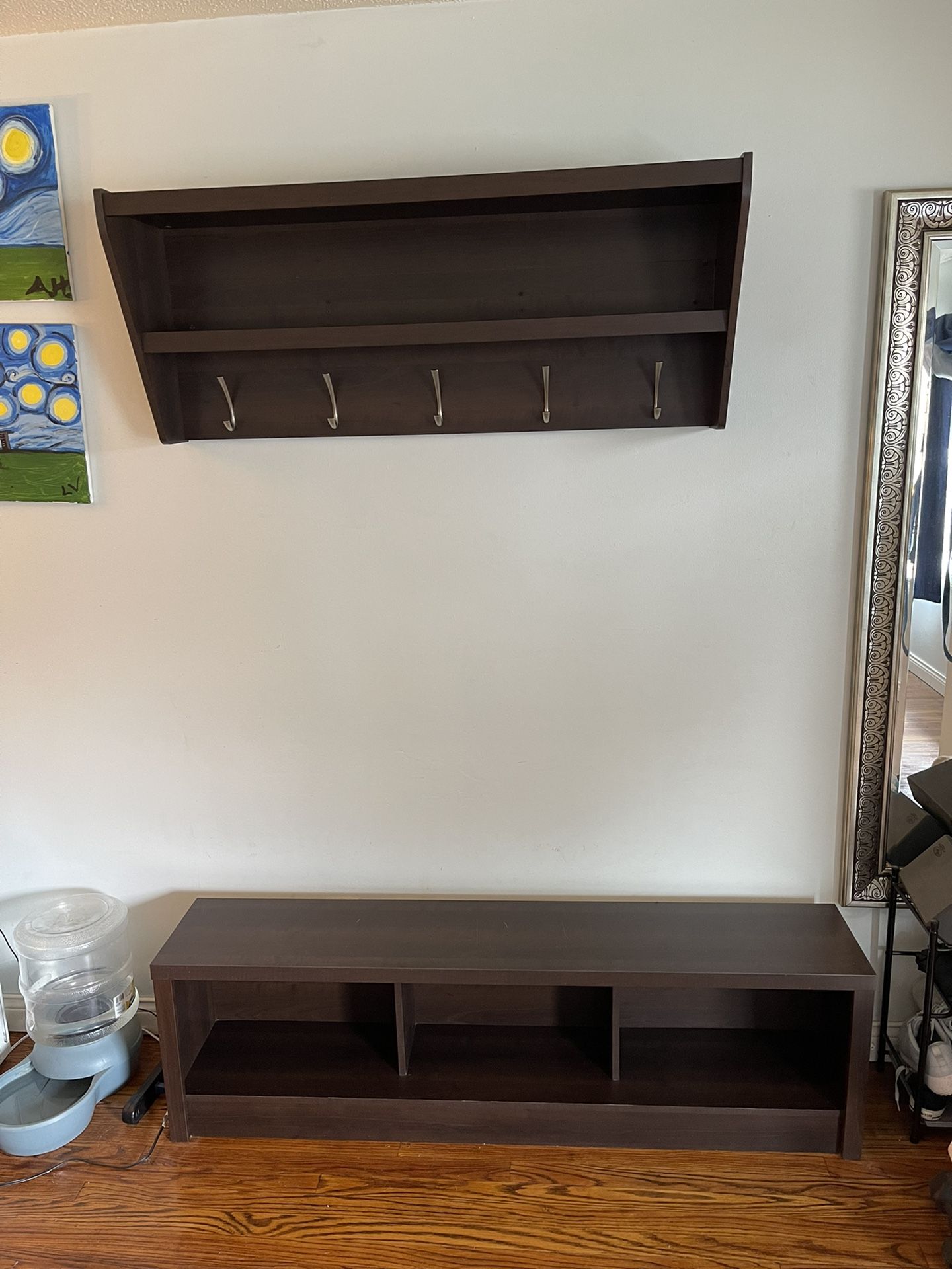 Coat Rack And Bench 