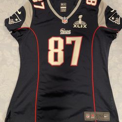 Rob Gronkowski #87 New England Patriots Nike On Field Womens NFL Jersey - Medium