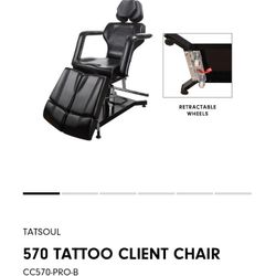 There's No Regrets When You Invest Your Money In The Best Tattoo Equipment That Money Can Buy.  This Chair Is Like New. No Flaws, Tears, Or Damage