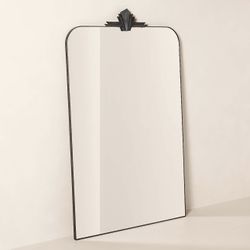 CB2 Black Iron Full Length Mirror 