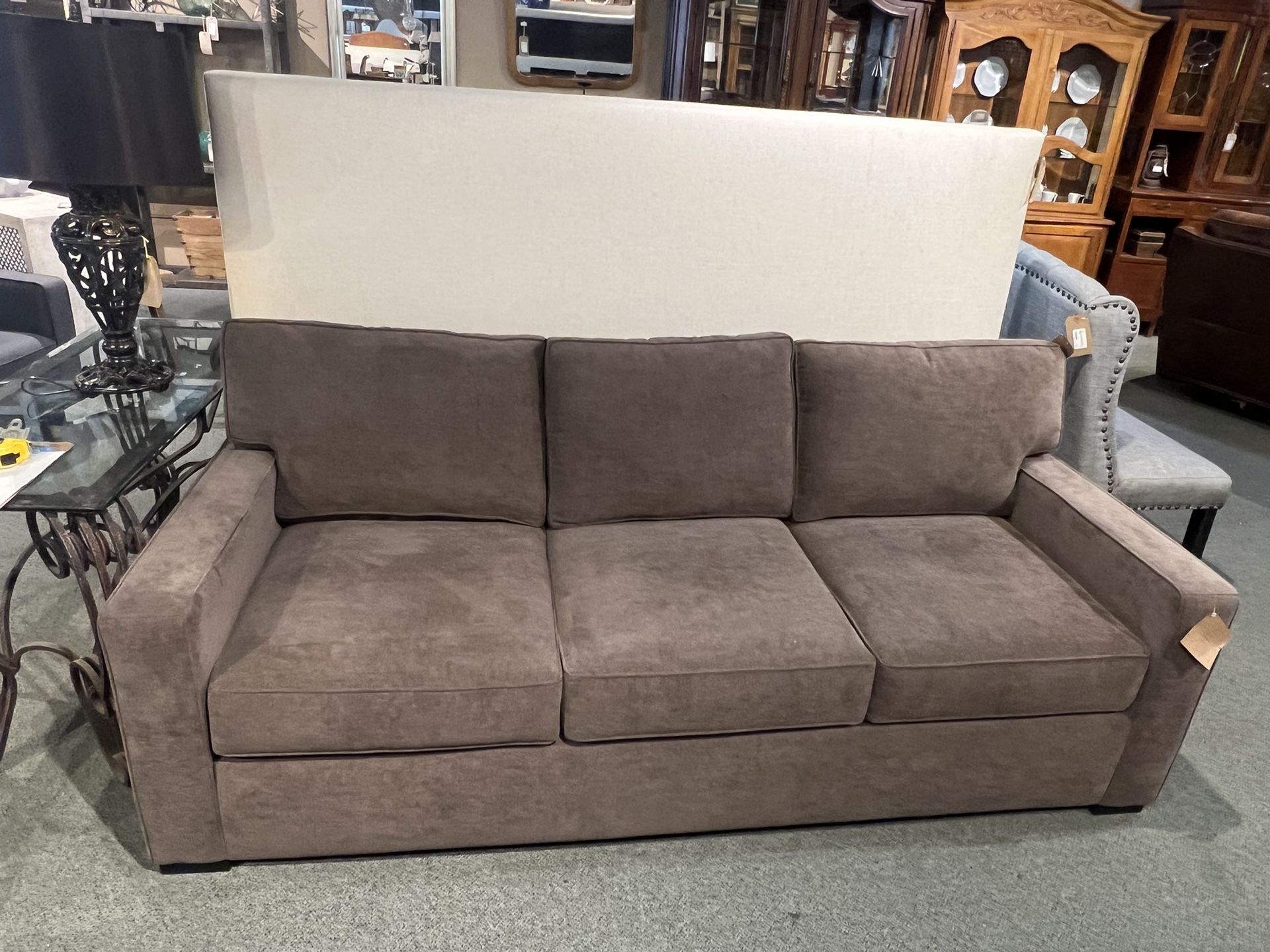 SOFA Macy's Dark Grey 86"3- Seater Sofa - AS IS - SKU: KRTGAZ