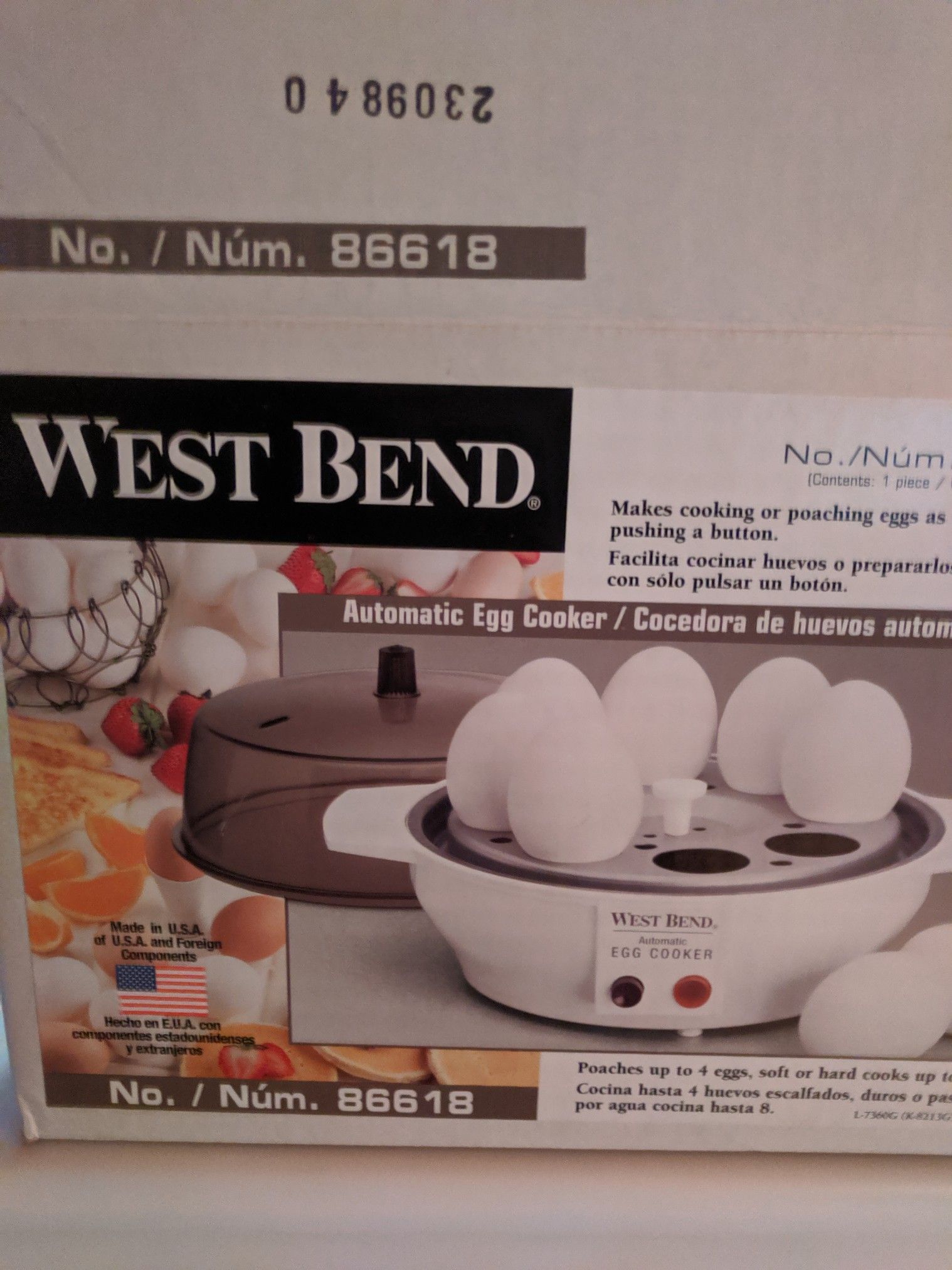 West Bend Automatic Egg Cooker Never Used Original Package