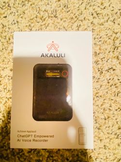 Akaluli ChatGPT AI Voice Recorder
