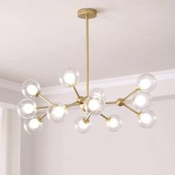 Almost Brand New Chandelier Sputnik Gold 