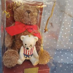 ChristmasLenox Bear And Bear Ornament 100th Anniversary