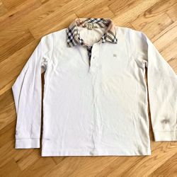 Burberry  T-shirt / Shirt  With Long Sleeves in Warm white Color - Size:12 Years Old