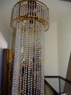 3 ft Italian crystal chandelier