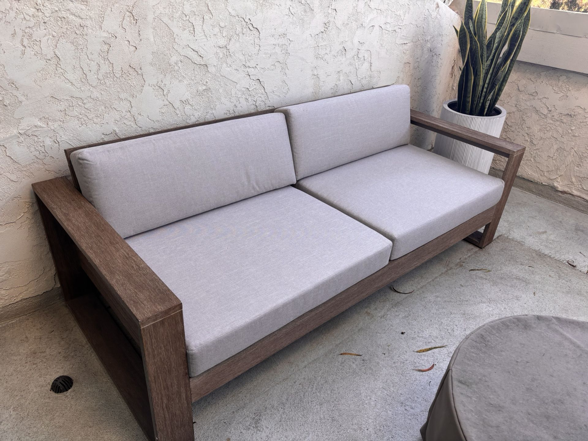 West Elm Outdoor Couch And Matching Table 