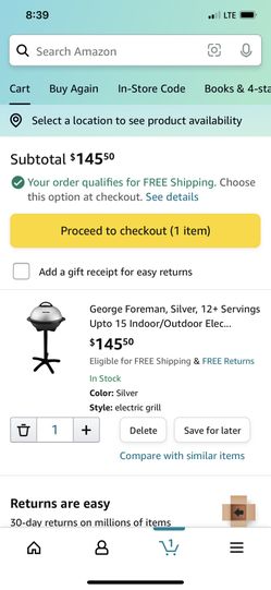 George Foreman Electric Grill