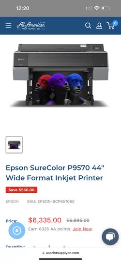 Epson P9570 Large Wide Format Fine Art  Printer 44 Inch 