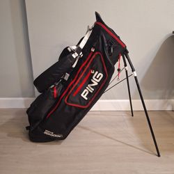 USED ONCE Ping Hoofer Monsoon Stand Golf Bag/waterproof