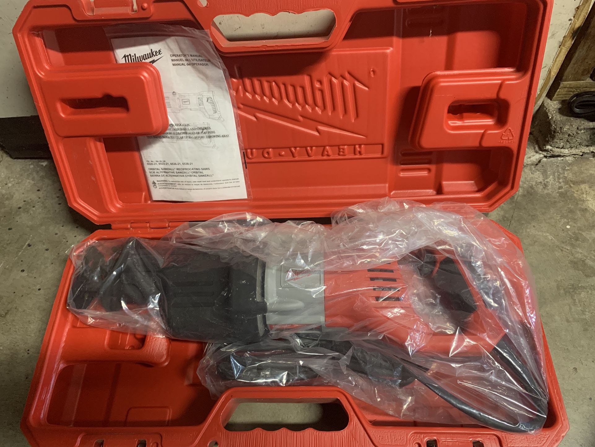 Milwaukee Super Sawzall 15 Amp 6538-21 NEW! Heavy Duty for Sale in  Stockton, CA OfferUp