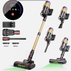 V18 Cordless Handheld Vacuum Cleaner 550W 45000Pa, Touch Screen, Smart Dust Sensor, Auto