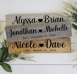 Customized Wood Sign