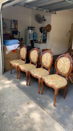 Four Brazilian Mahogany Chairs