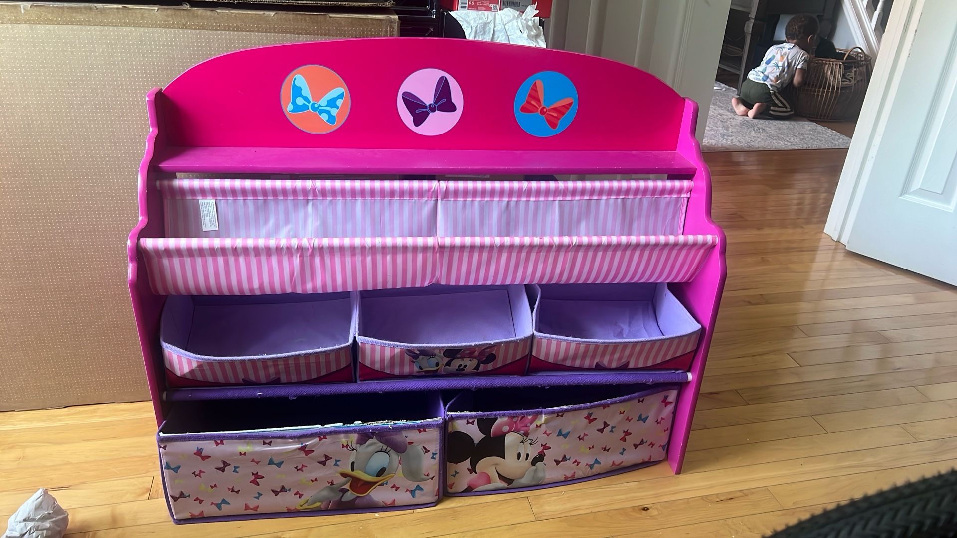 Disney Minnie Mouse Bookshelf/Toy Bin