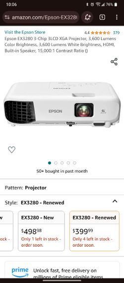 Epson 3600 Lumen Projector