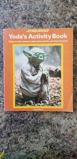 Star Wars: Yoda's Activity Book (Paperback, 1981) Mazes, Puzzles, & More Unused!