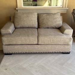 Beige Loveseat 