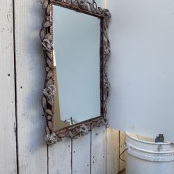 Beaded Mirror.  14X20 Inches