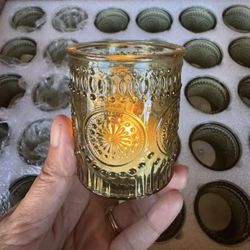 60 Green Votive Candles &  Tea Lights