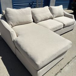 Beige Down Feather Couch 🛻Delivery Available🛻