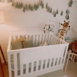 Baby Crib With Mattress 