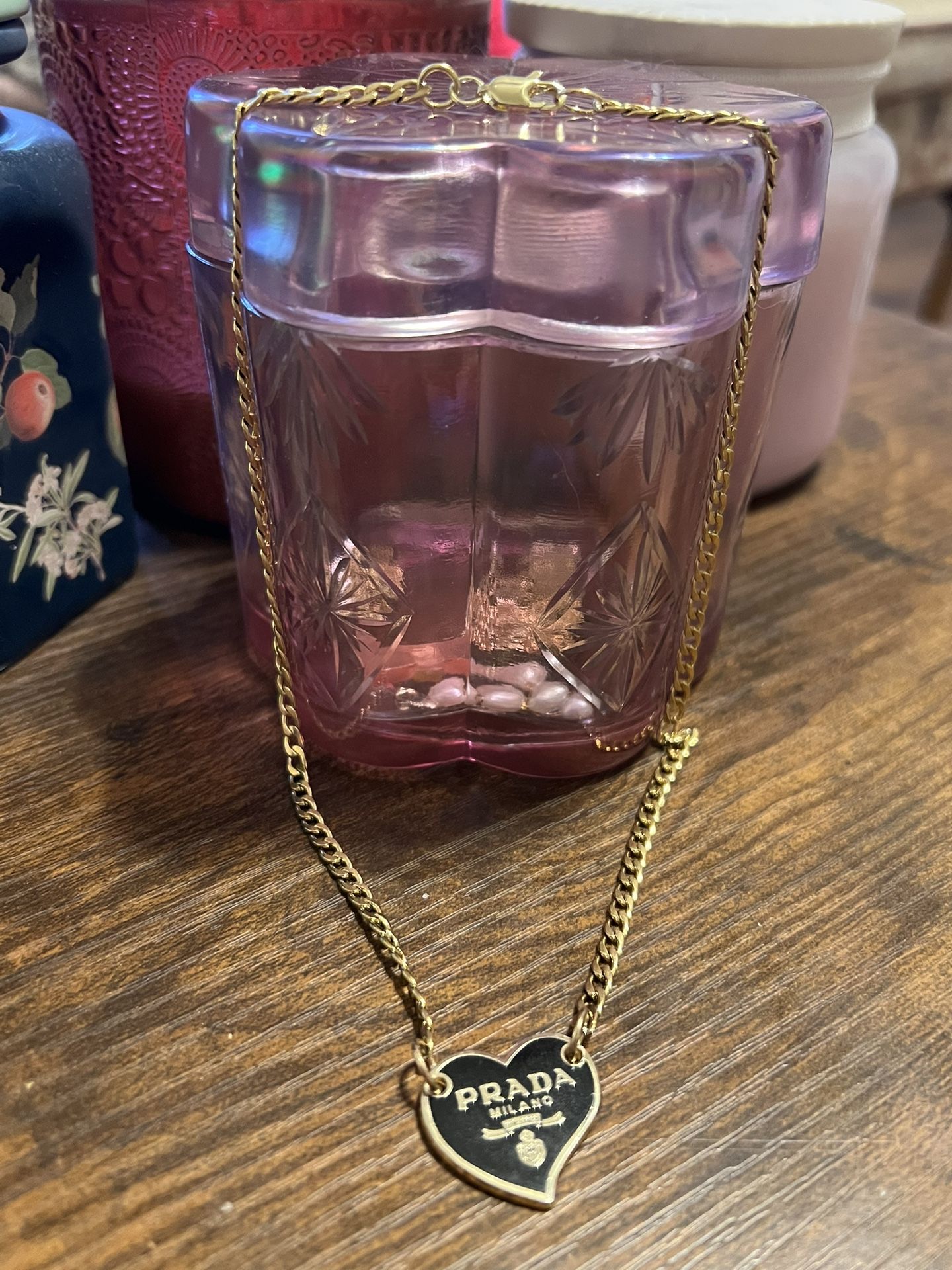 Repurposed Prada Necklace