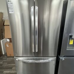 Counter Depth 36”W LG French Door Refrigerator, Cosmetic Wear, One Year Warranty