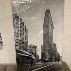 Flat Iron Cardboard Poster Still Wrapped In Plastic