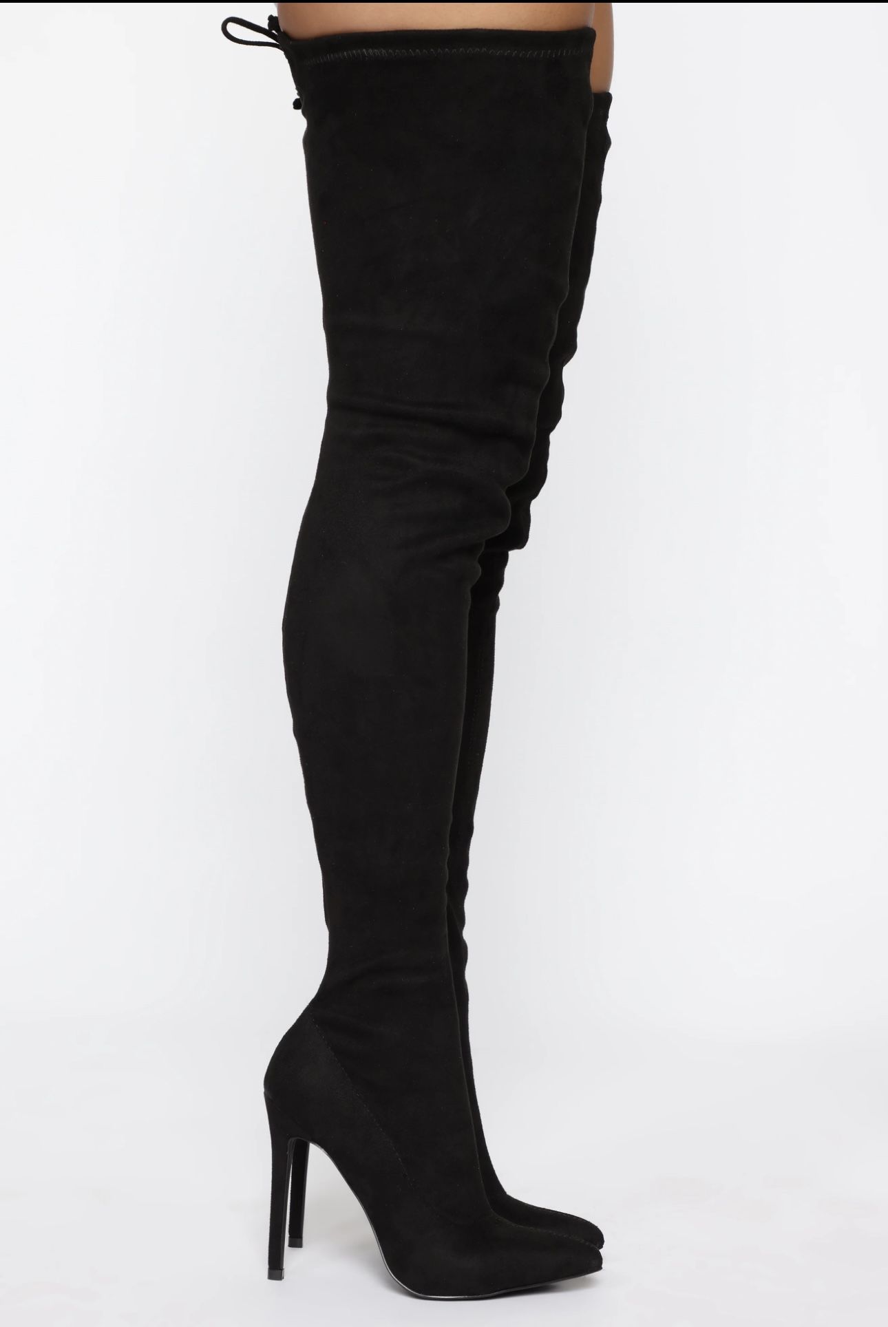 Vicky Over The Knee Boot - Black