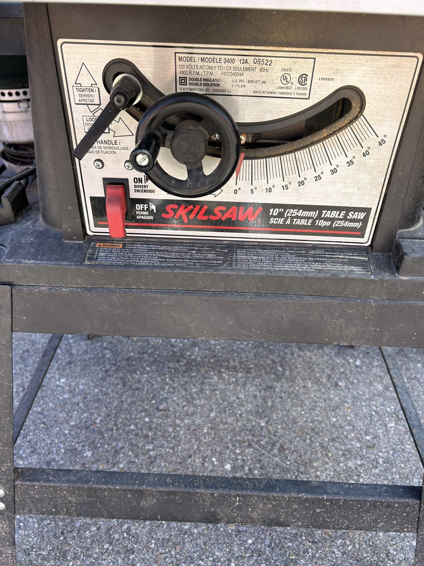 Table Saw And Miter Saw