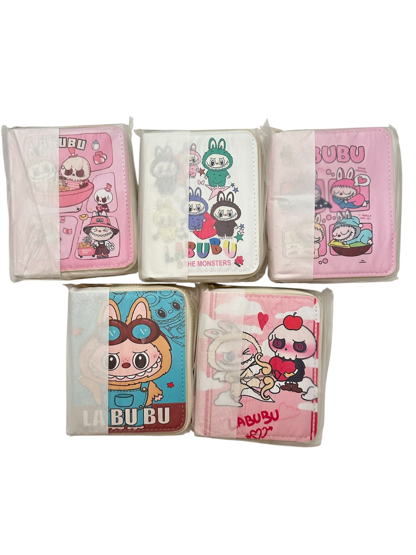 Labubu zip wallets