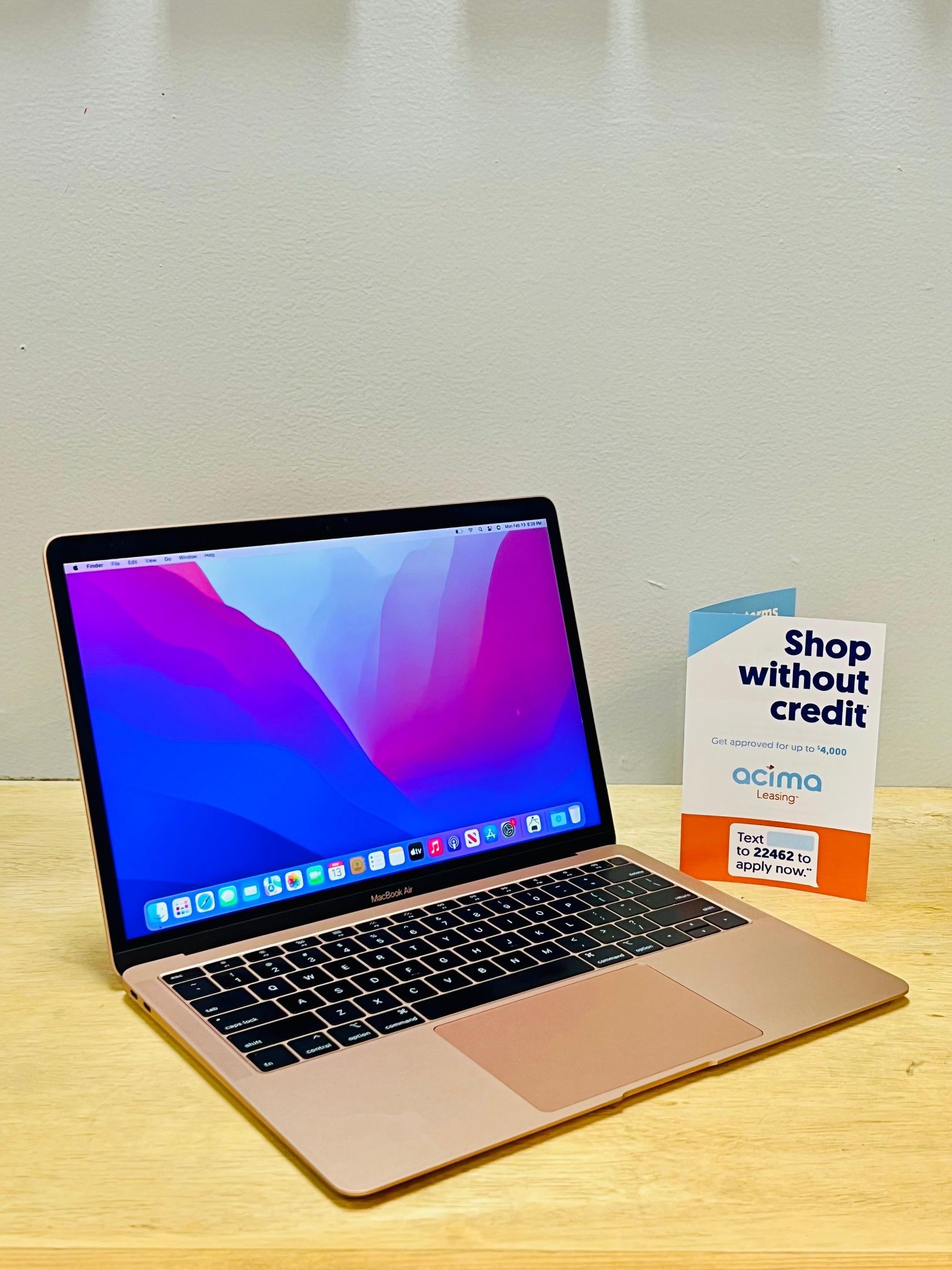 MacBook Air Laptop Rose Gold 13” Screen Intel Core i5/8GB RAM/256GB⚡️Microsoft Office Word Excel,Logic,Final Cut💻 1Yr Wrnty✅$0Down Finance