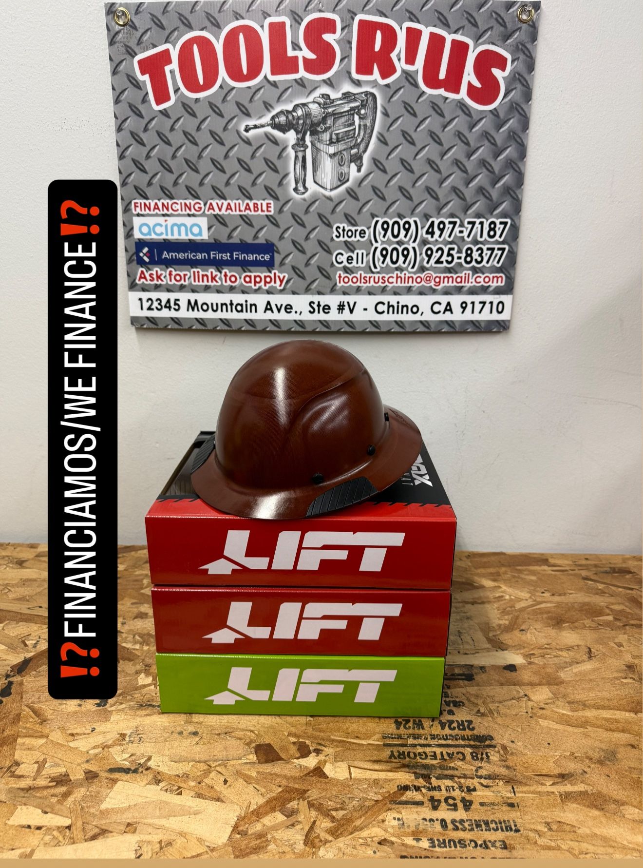 LIFT DAX Full Brim Hard Hat Natural**(FINANCIAMOS/WE FINANCE)**