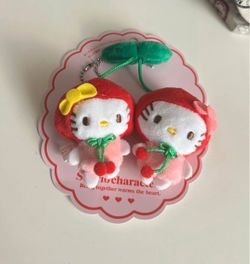 Hello Kitty Cherry Keychains