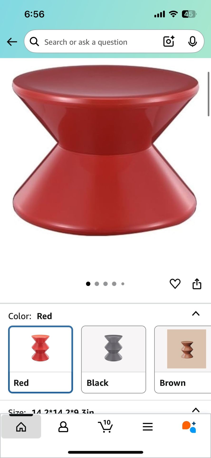 Red Couch Table , Funky vibes 