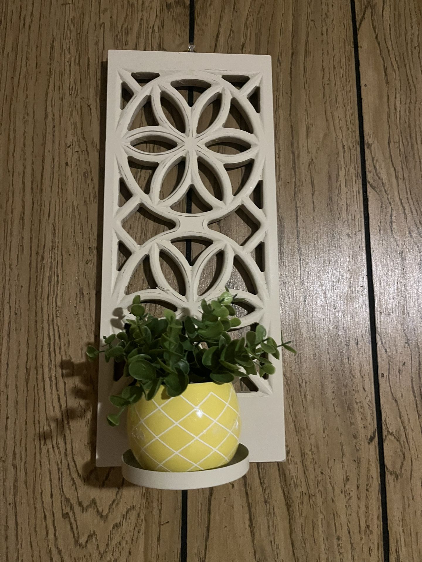 Sconce Wall Art With Succulent Separate 